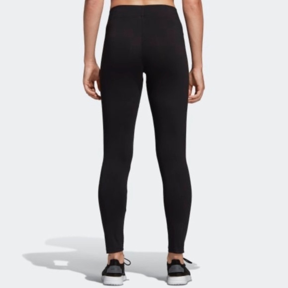 New Adidas Women's High Rise Logo Leggings Tights Size XS - Picture 3 of 14
